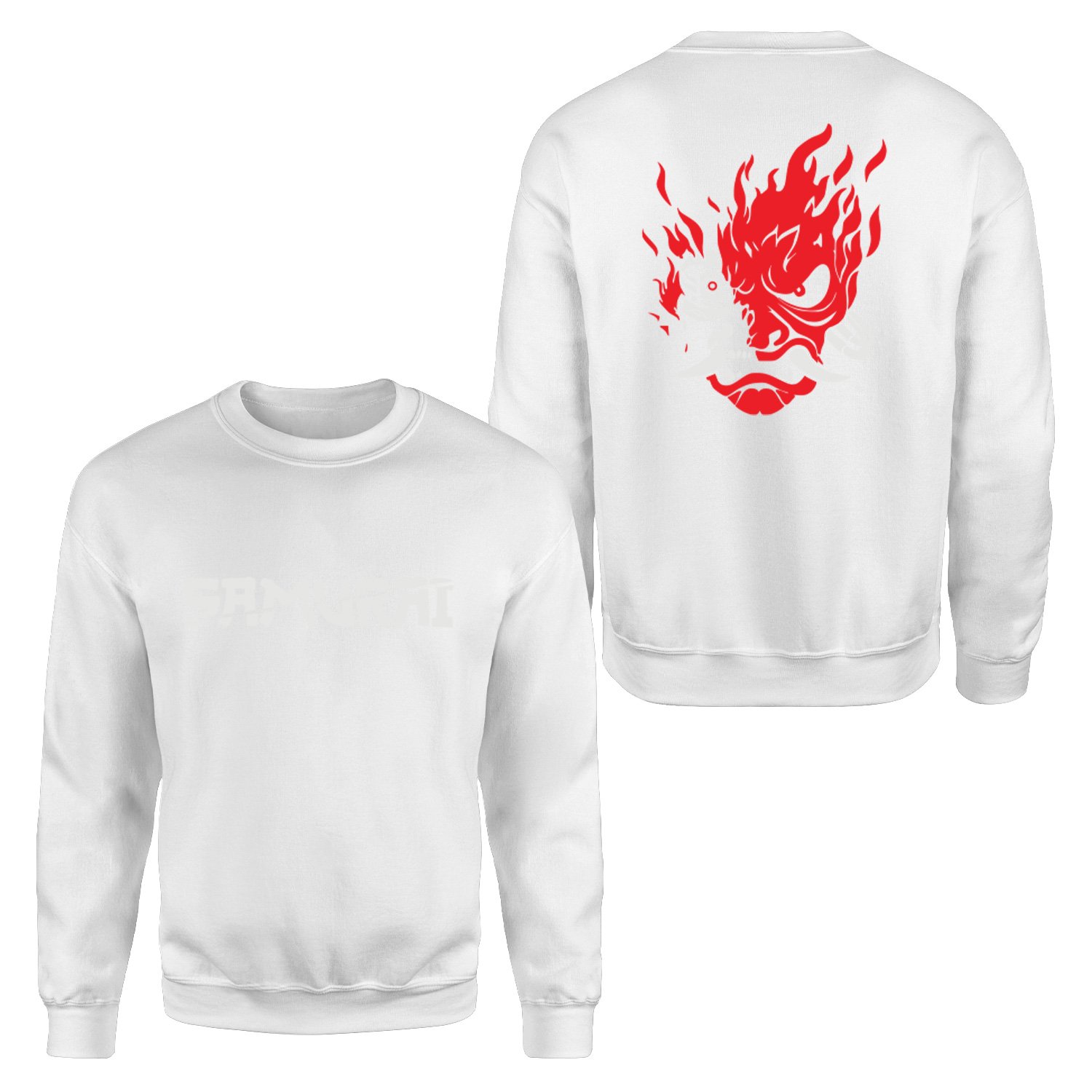 Wake Up, Samurai | CYBERPUNK Sweatshirt S - Beyaz