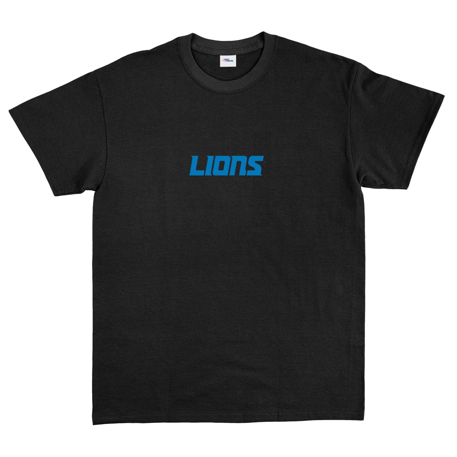 DET LIONS Iconic Tişört XL - Siyah