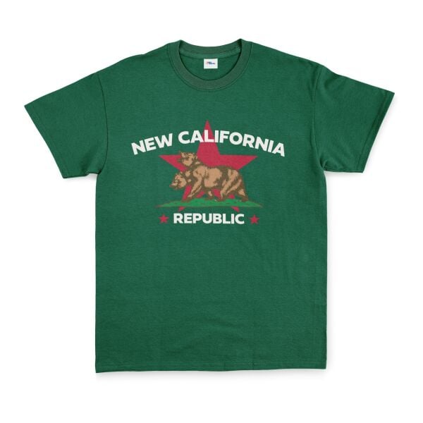 New California Republic Premium Tişört M - Nefti Yeşili | OUTLET