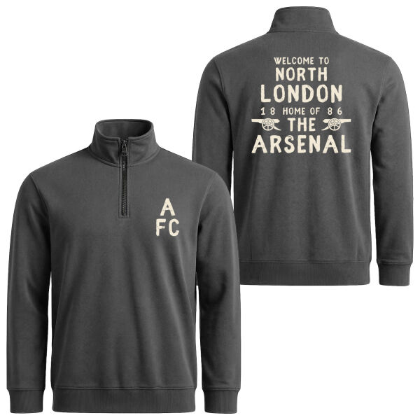 Welcome to North London Yarım Fermuarlı Sweatshirt