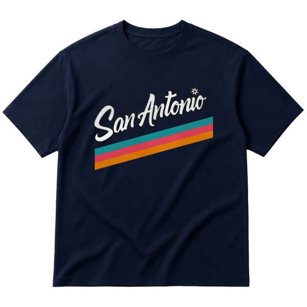 San Antonio City ED Oversize Tişört M - İndigo Mavisi
