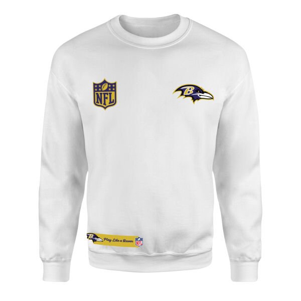 Play Like a Raven Baltimore Ravens MVP Sweatshirt S - Beyaz