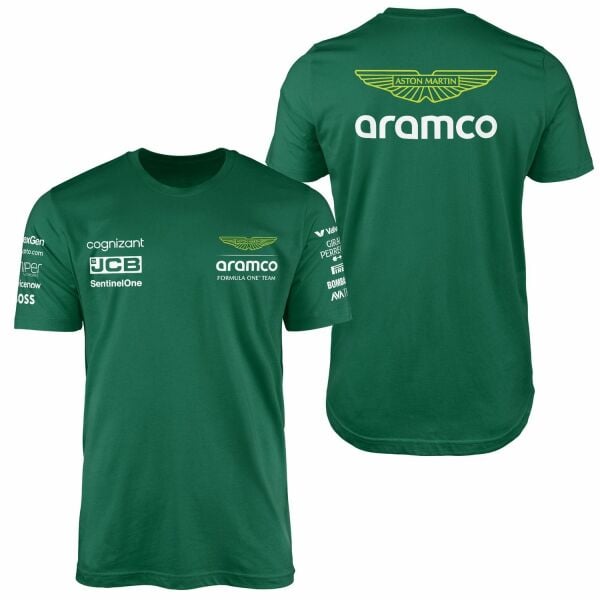 Aston Martin 2024 Teamline Tişört M - Nefti Yeşili