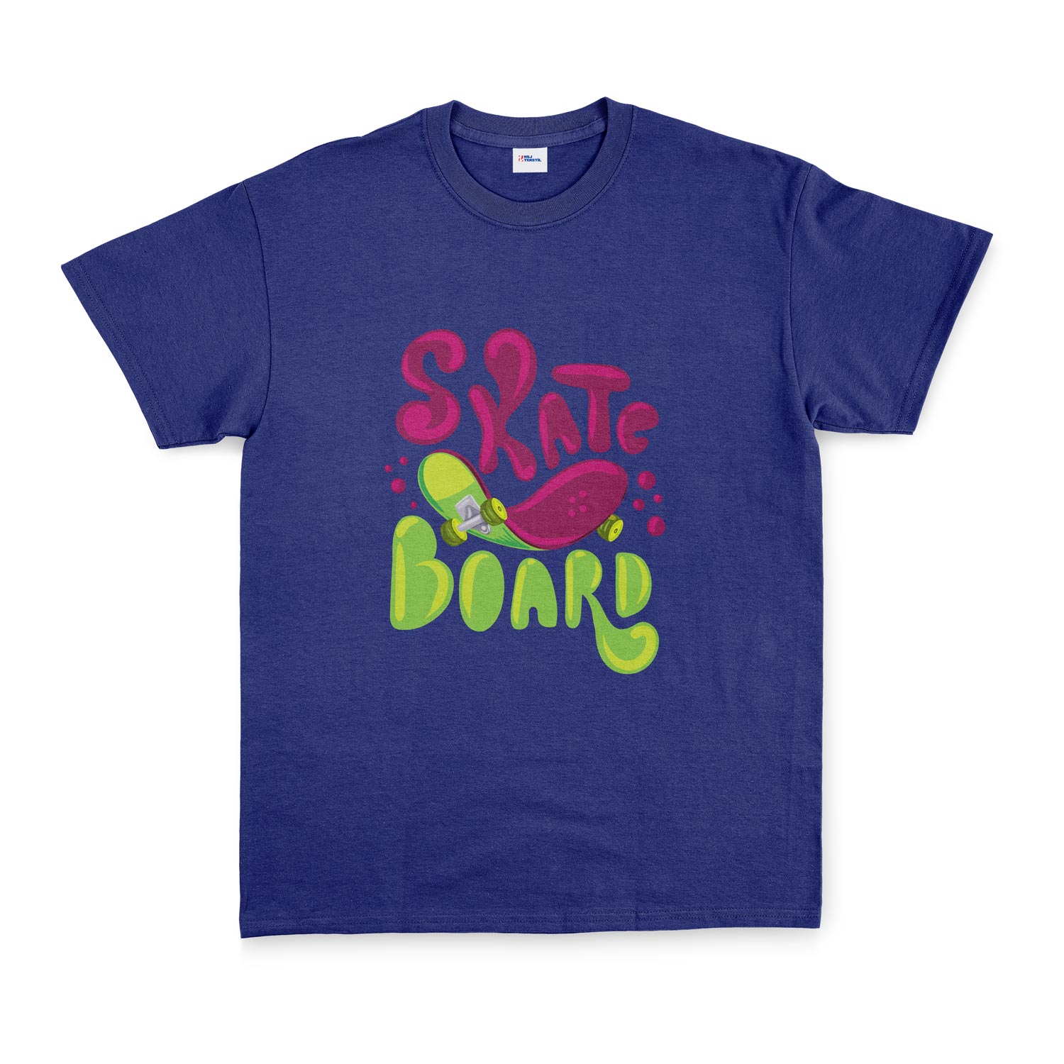 Dripping Skate Tişört XL - İndigo Mavisi