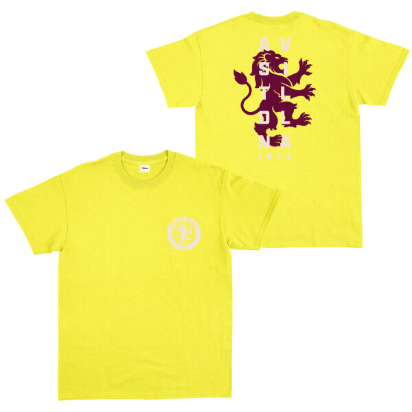 Aston Villa 1874 Heritage Tişört L - Sarı