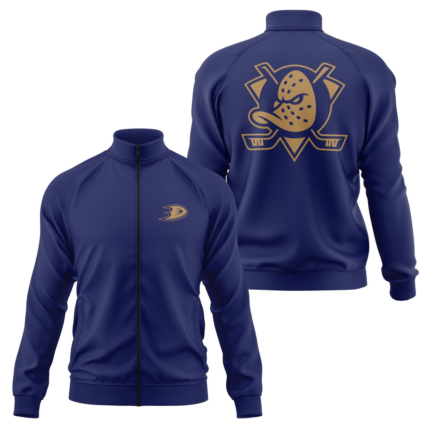 Anaheim Ducks SE Fermuarlı Sweatshirt XL - İndigo Mavisi