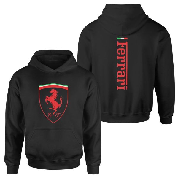 Scuderia Ferrari SE 24 Siyah Hoodie XL - Siyah