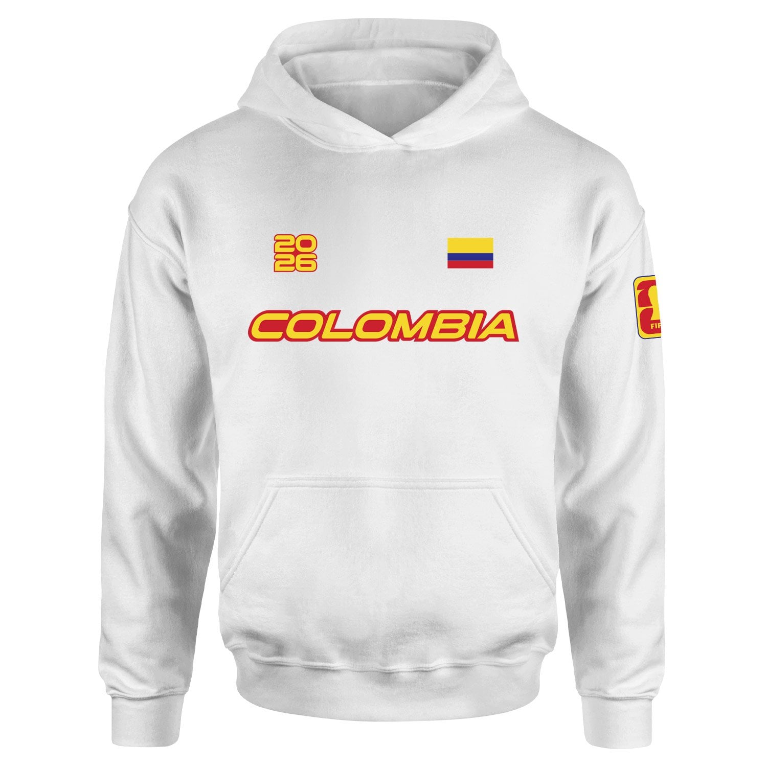 Kolombiya 2026 Hoodie XL - Beyaz