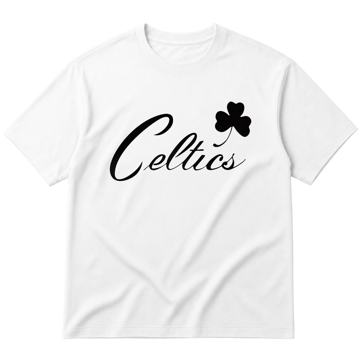 Celtics Cursive B Oversize Tişört M - Beyaz