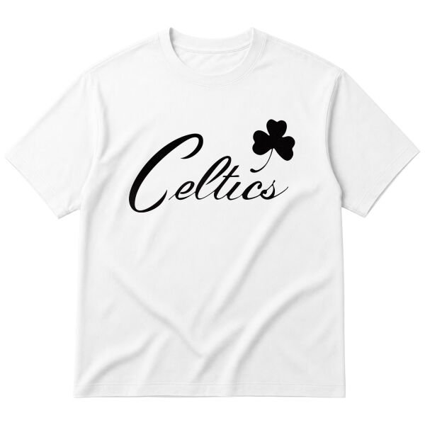 Celtics Cursive B Oversize Tişört M - Beyaz