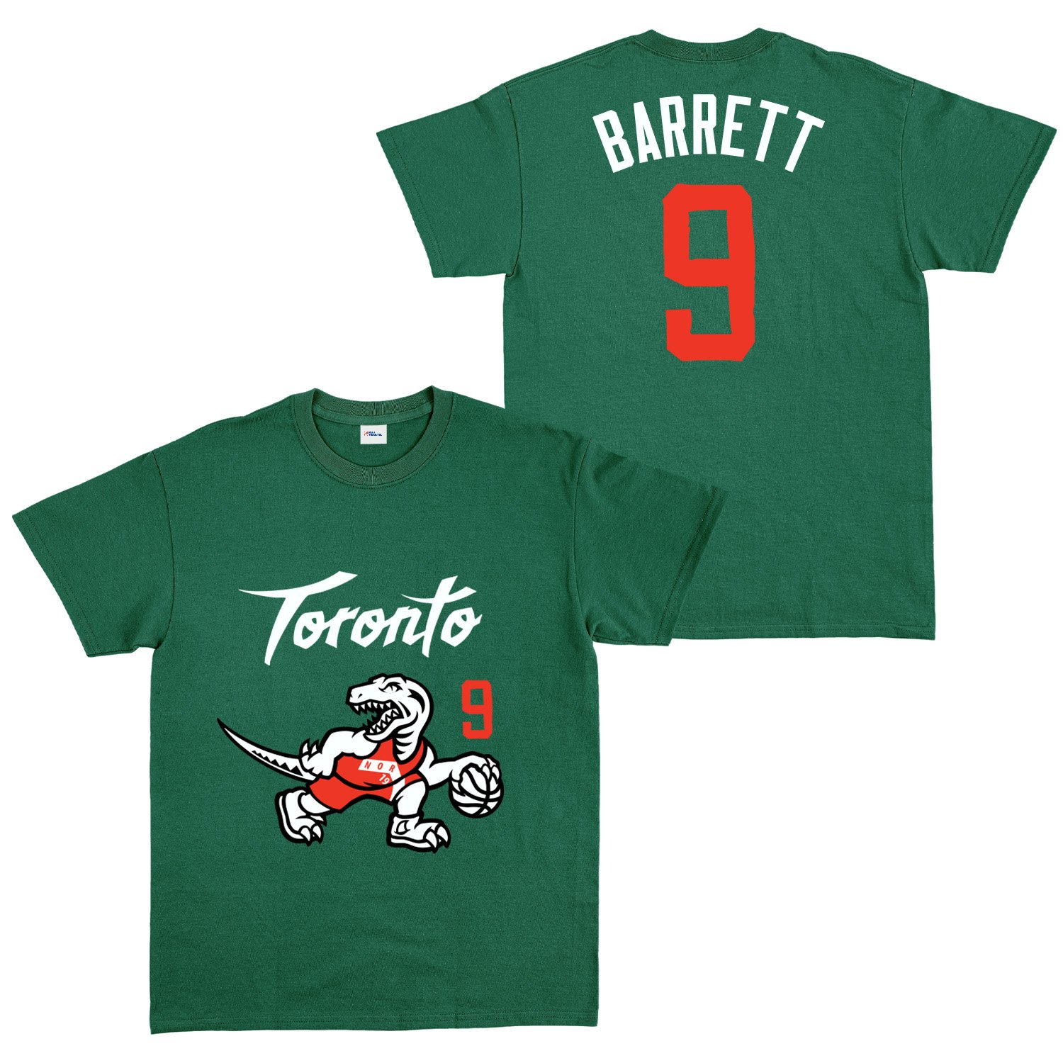 RJ Barrett 9 City Edition Raptors Tişört XXL - Nefti Yeşili
