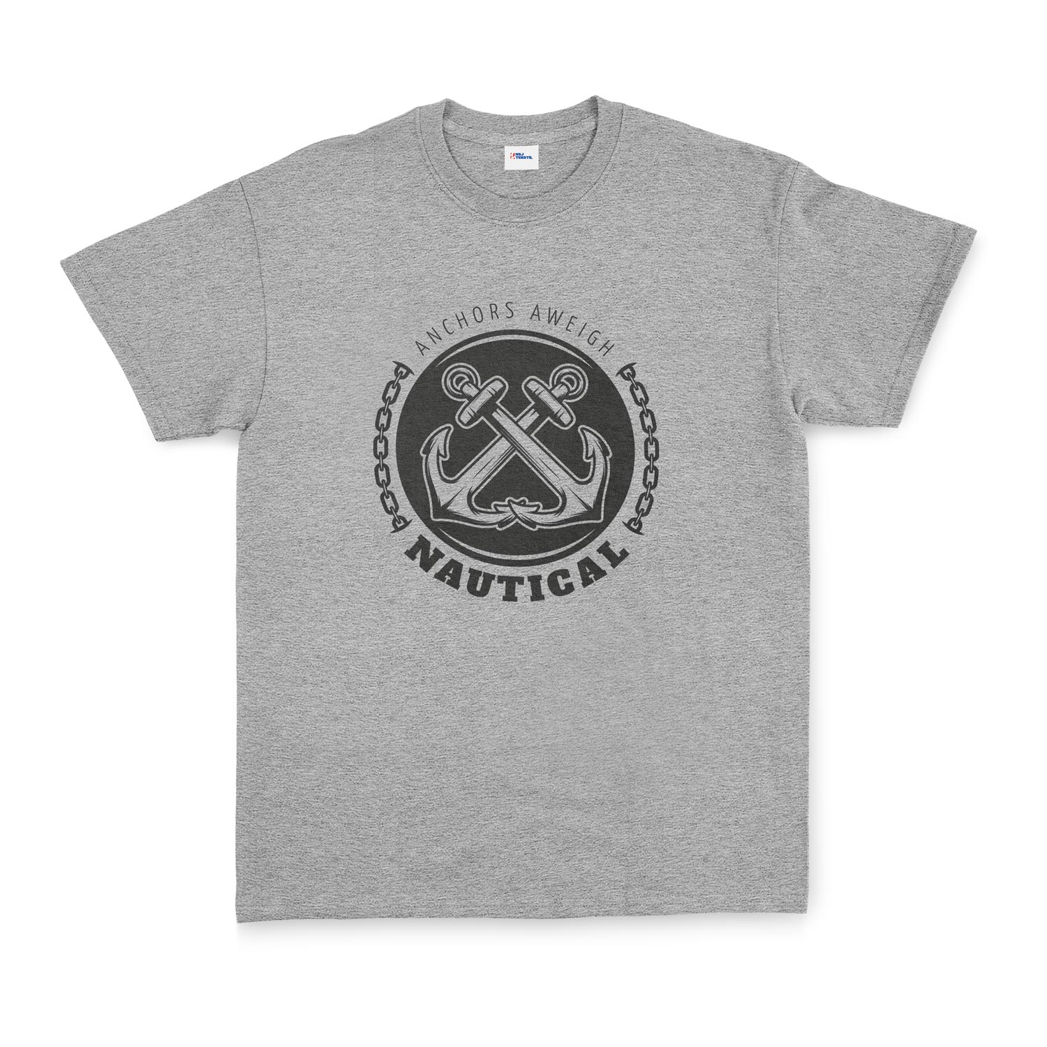 Anchors Aweigh Denizci Tişört XL - Gri