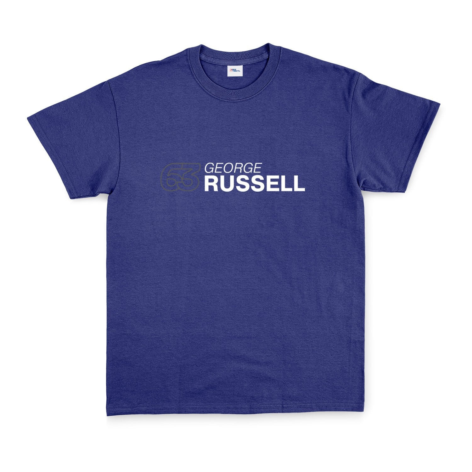 George Russell 63 Tişört L - İndigo Mavisi