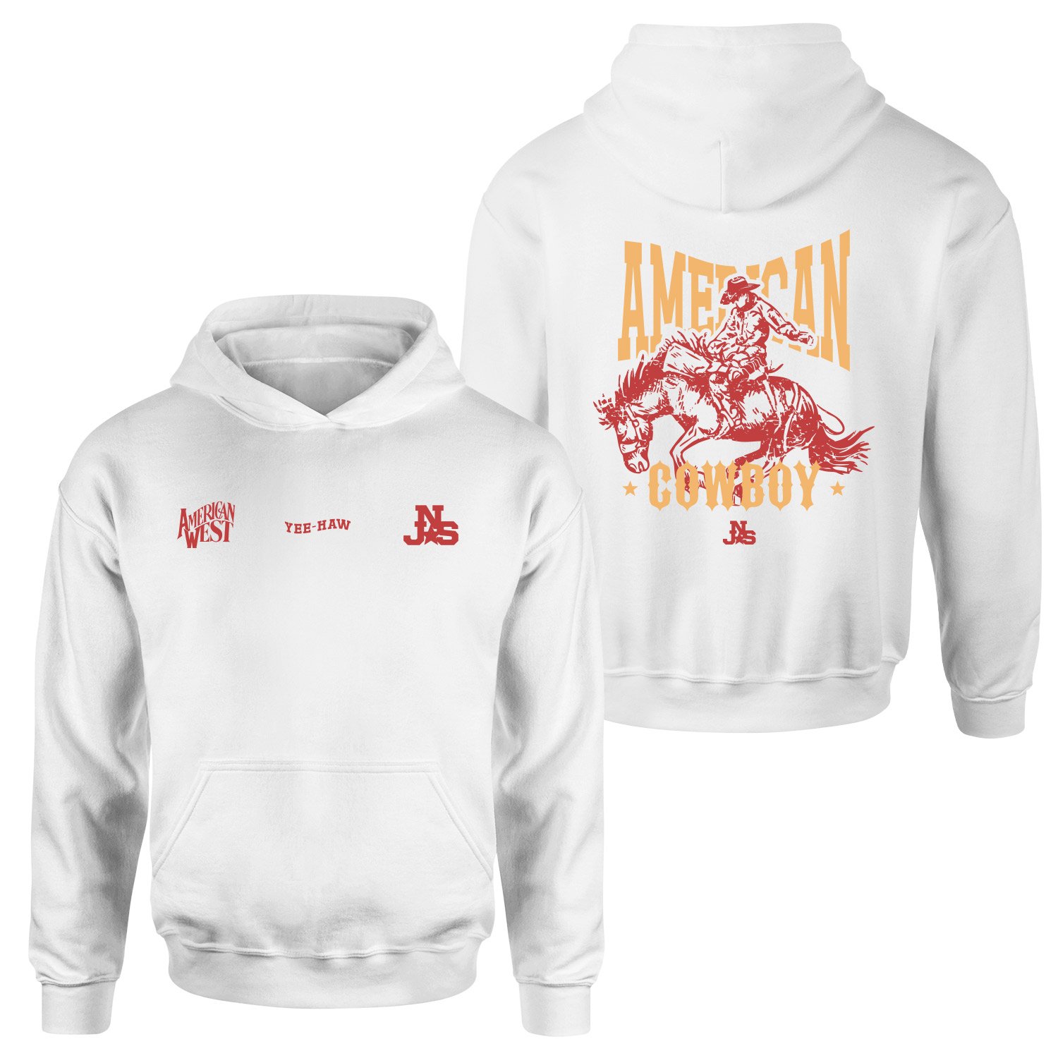 American Cowboy NSJ Premium Hoodie XL - Beyaz
