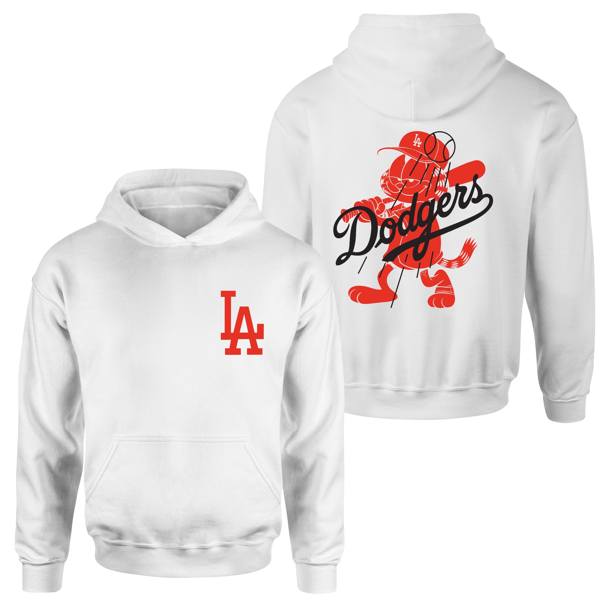 LA Dodgers x GRFLD Hoodie XXL - Beyaz