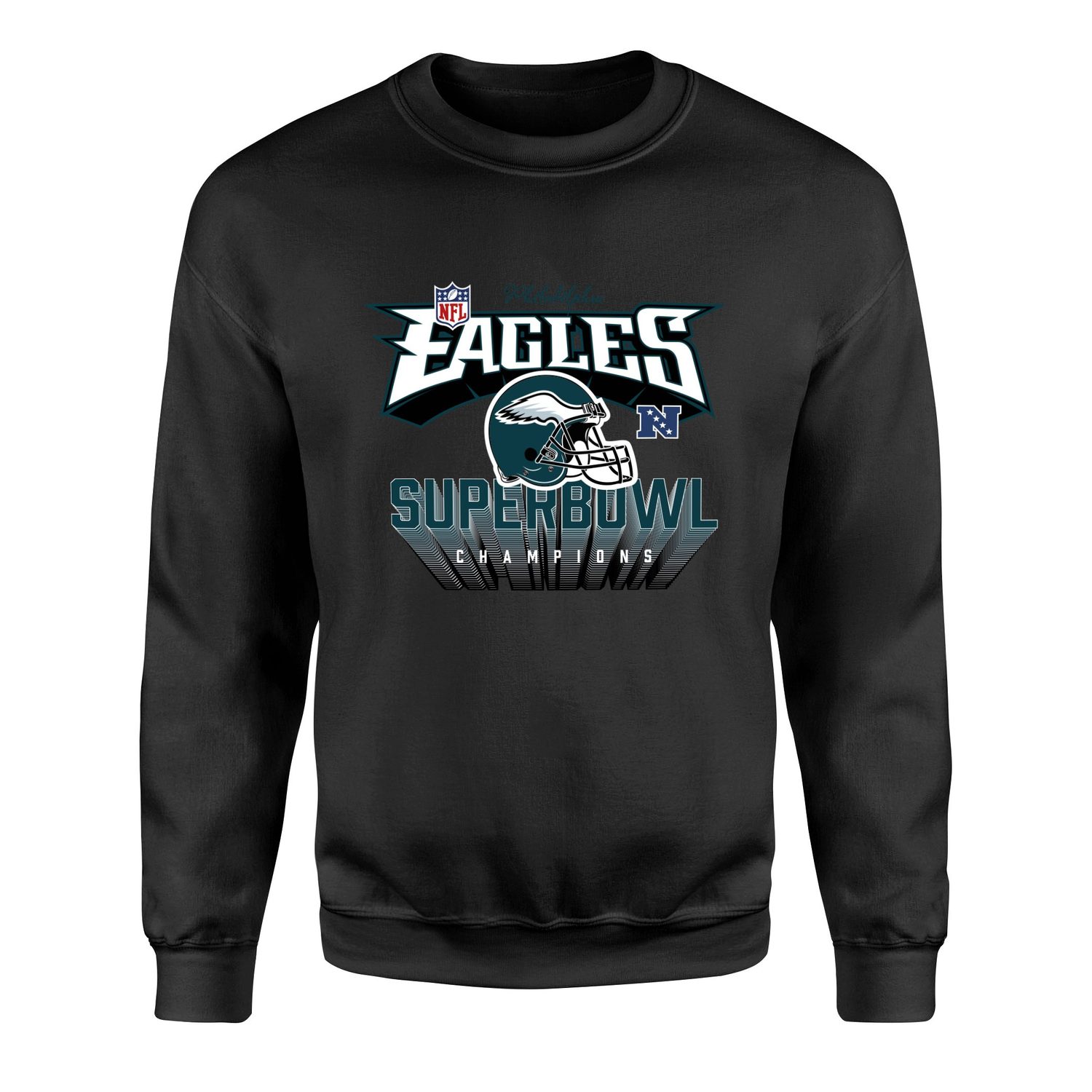 Philadelphia Eagles SB Champions Sweatshirt XXL - Siyah