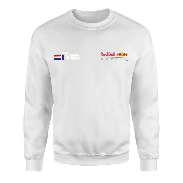 Max Verstappen Name Tag RB Racing Sweatshirt XL - Beyaz