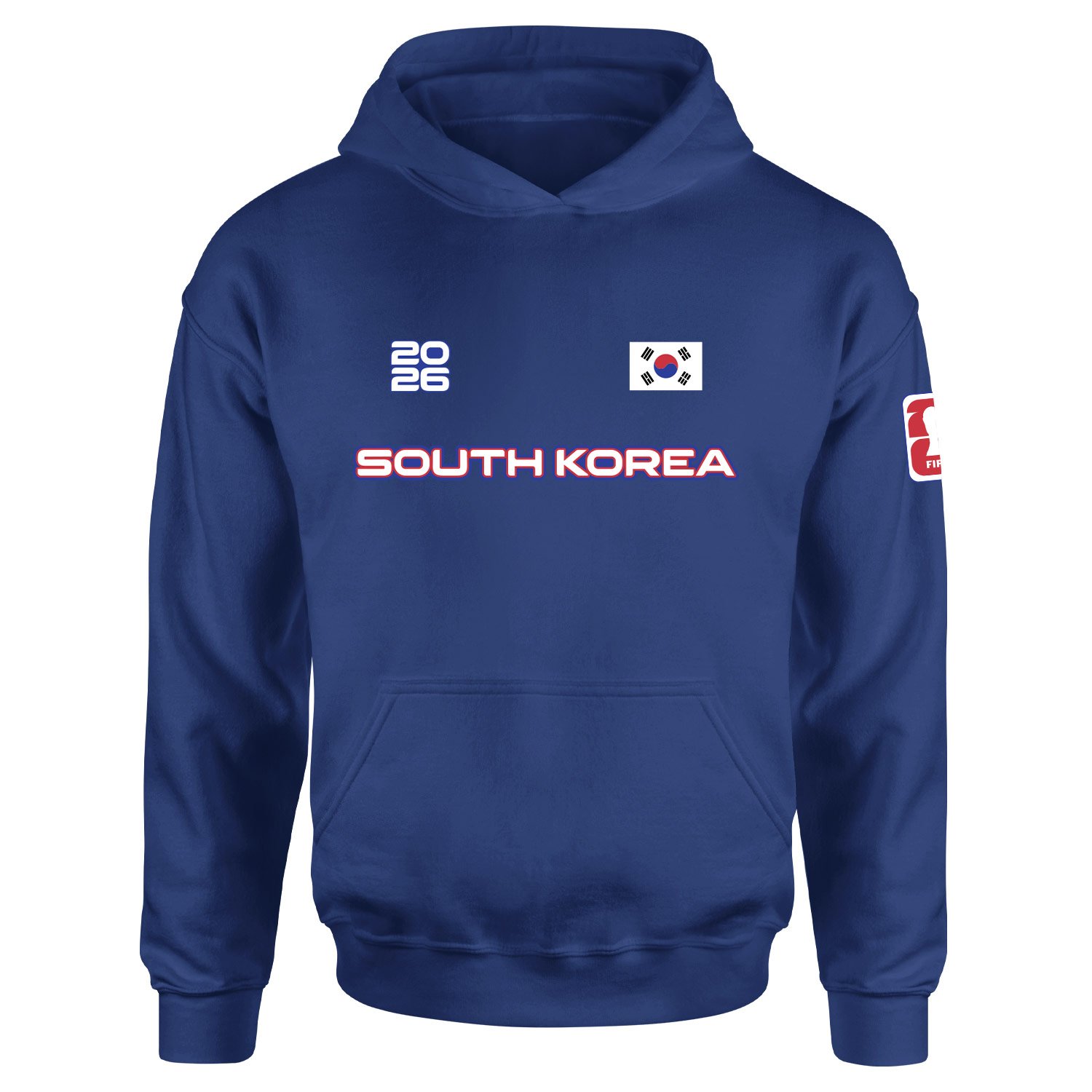 Güney Kore 2026 Hoodie S - İndigo Mavisi