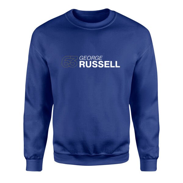 George Russell 63 Sweatshirt L - İndigo Mavisi