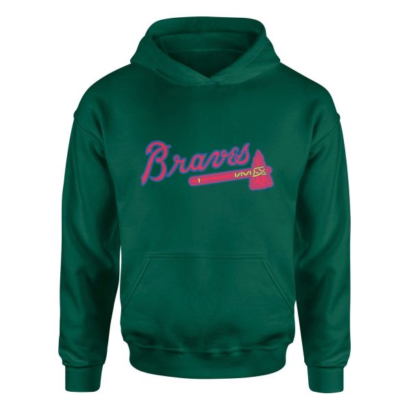 The Braves Hoodie S - Nefti Yeşili