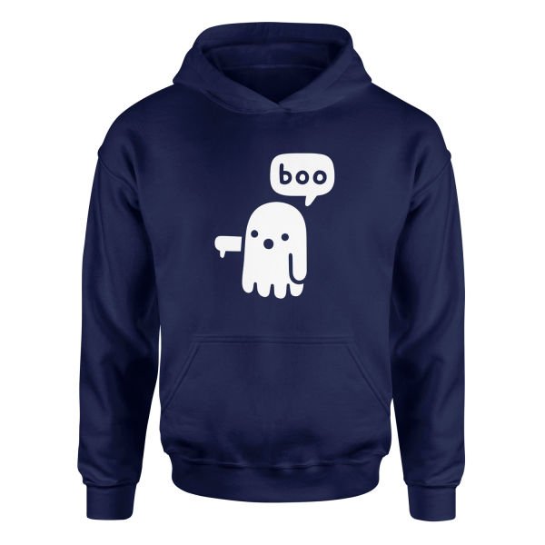 Boo! Hoodie XL - Lacivert