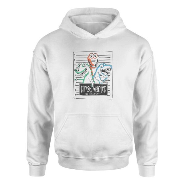 Dinos Wanted Hoodie S - Beyaz