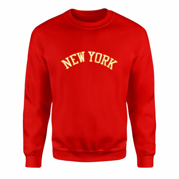 New York Arch Sweatshirt L - Kırmızı
