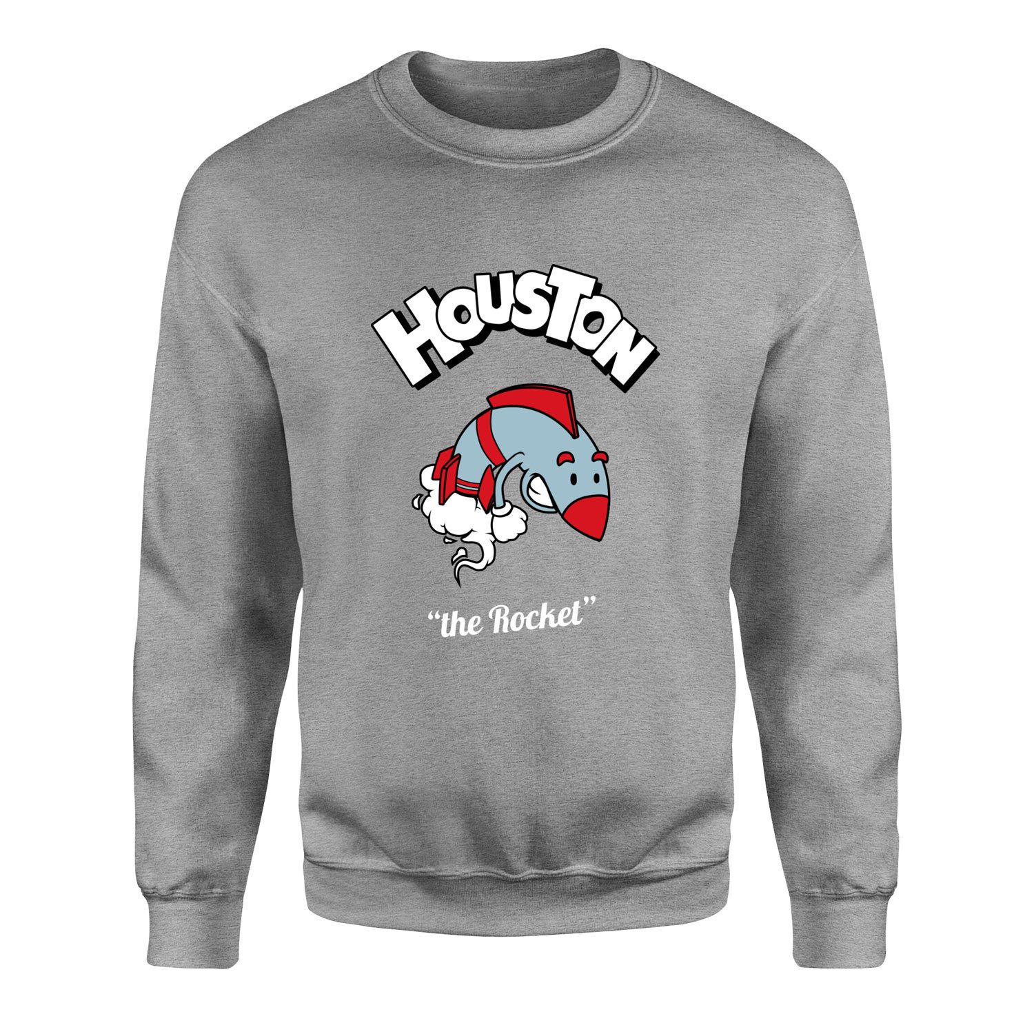 Houston Cartoon Sweatshirt M - Gri