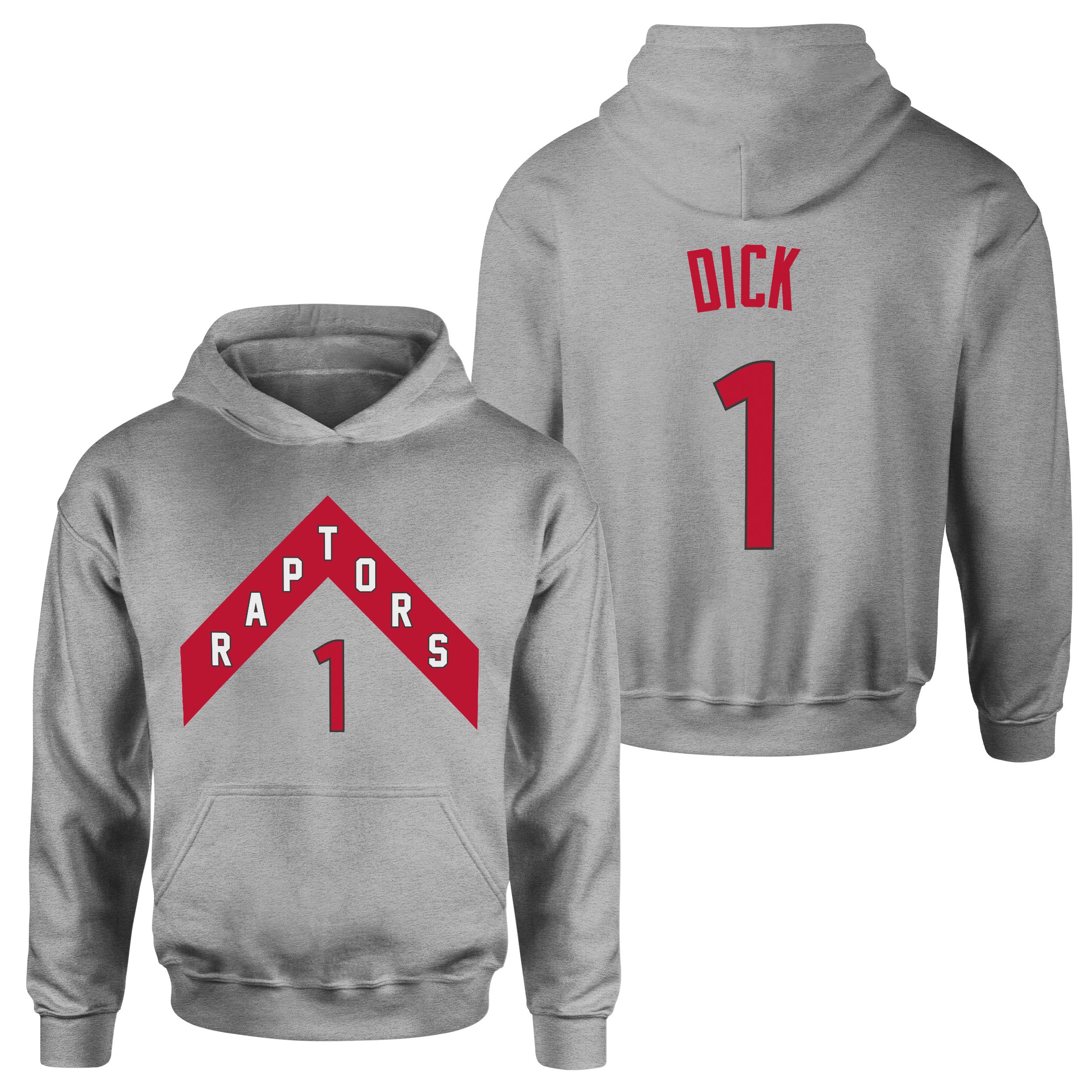 Gradey Dick 1 Raptors Jersey Hoodie XL - Gri