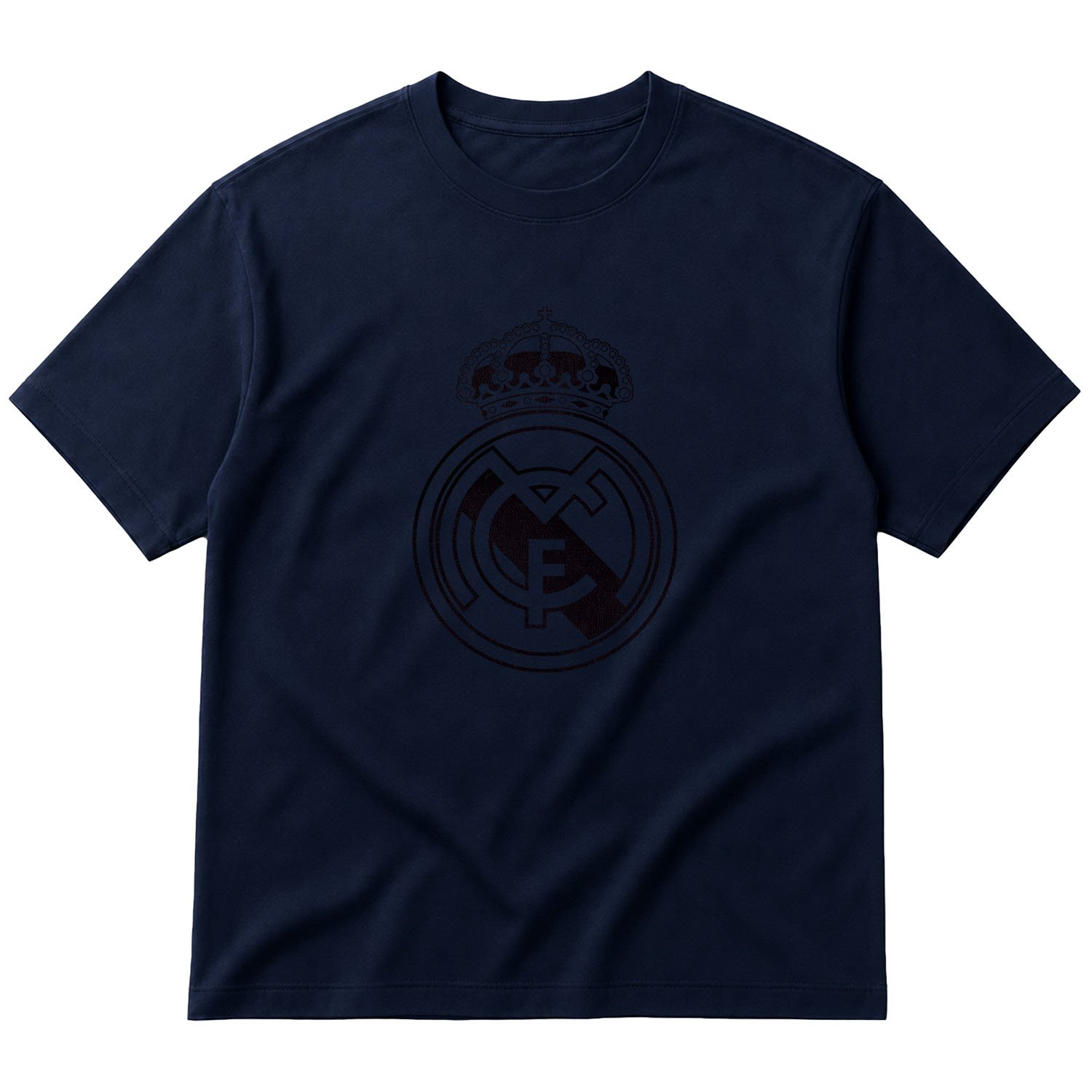 Real Madrid Shield Oversize Tişört XL - İndigo Mavisi