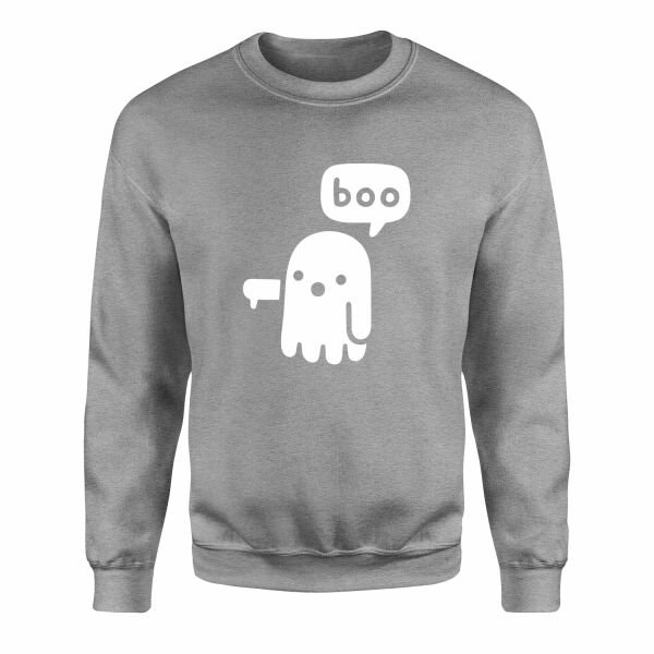 Boo! Sweatshirt XXL - Gri