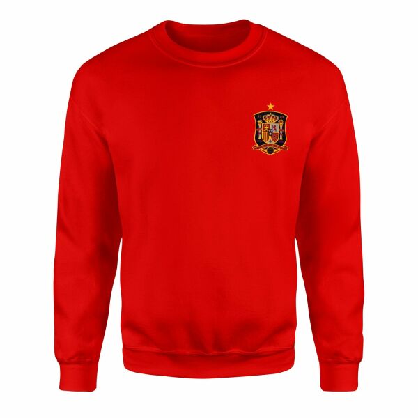 İspanya Sweatshirt S - Kırmızı