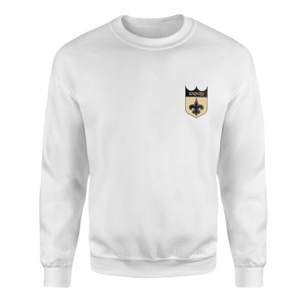 New Orleans Saints Badge Sweatshirt S - Beyaz