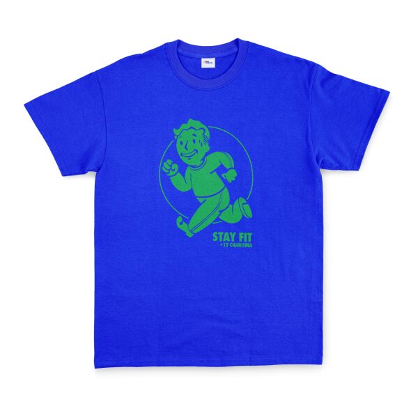Vault Boy Stay Fit Tişört M - Mavi