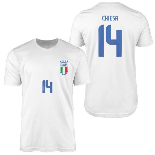 Federico Chiesa | İtalya 24 Forma Tişört M - Siyah