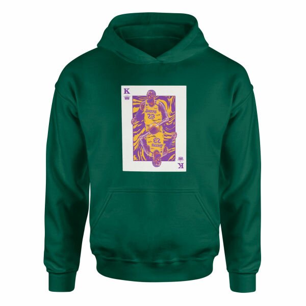 King James Card Hoodie XL - Nefti Yeşili