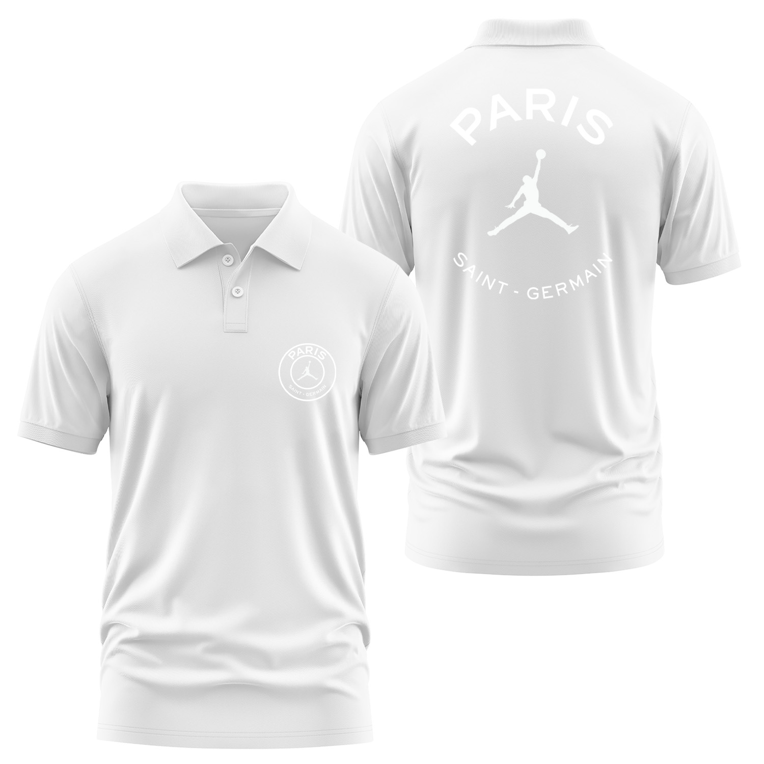 Air Jordan X Paris Saint Germain Polo Tişört L - Beyaz