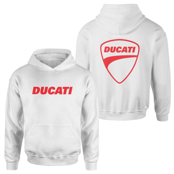 Ducati Italian Thunder Hoodie S - Beyaz