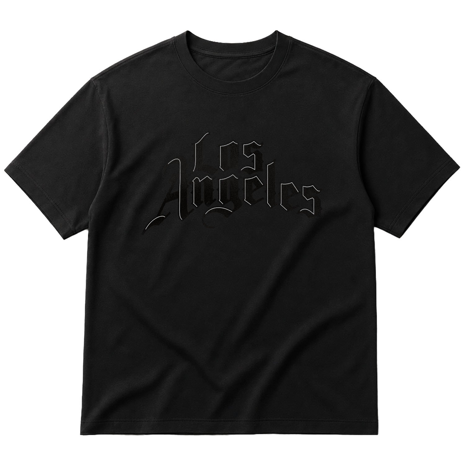 Los Angeles C Oversize Tişört XL - Siyah