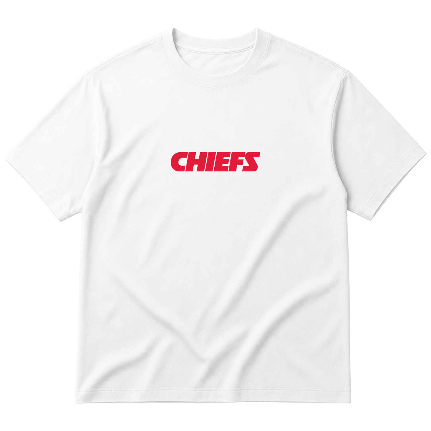 KC CHIEFS Iconic Oversize Tişört XL - Beyaz