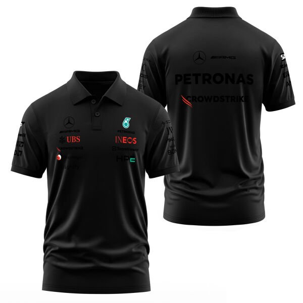 Mercedes AMG Petronas 2026 Teamline Polo Tişört L - Siyah