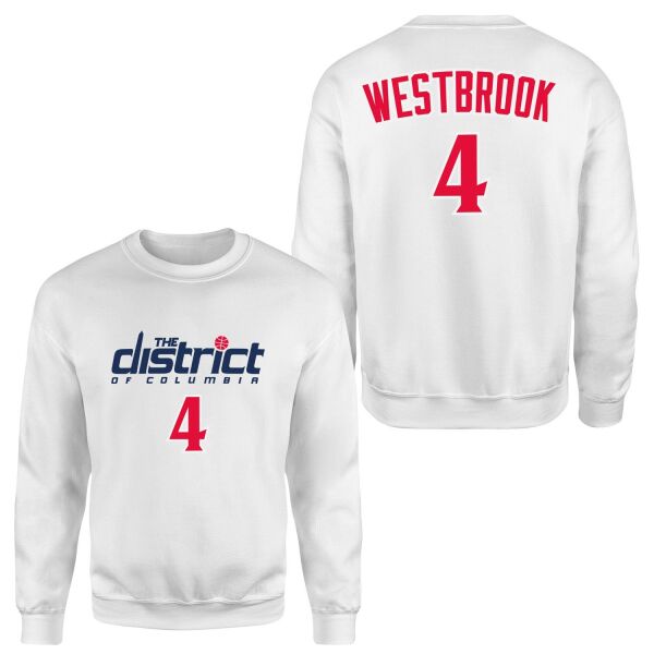 Russell Westbrook Wizards Forma Sweatshirt XXL - Beyaz
