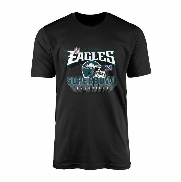 Philadelphia Eagles SB Champions Tişört L - Siyah