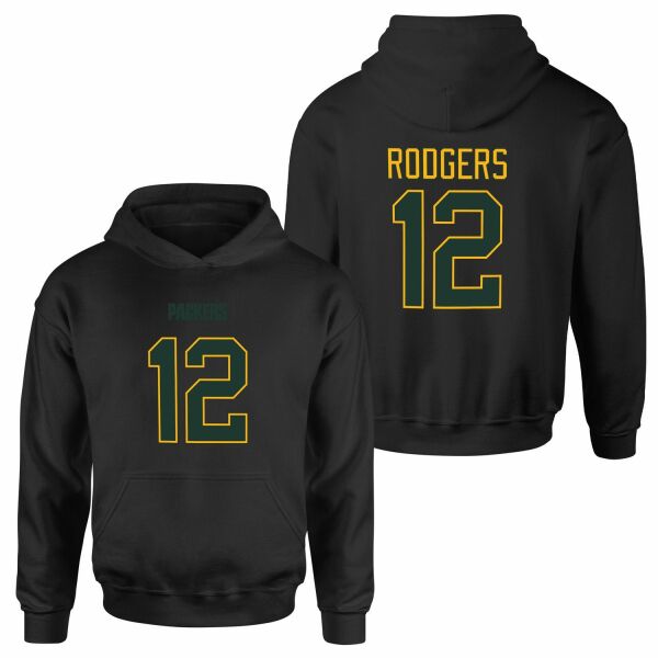 Aaron Rodgers Green Bay Packers Hoodie XXL - Siyah