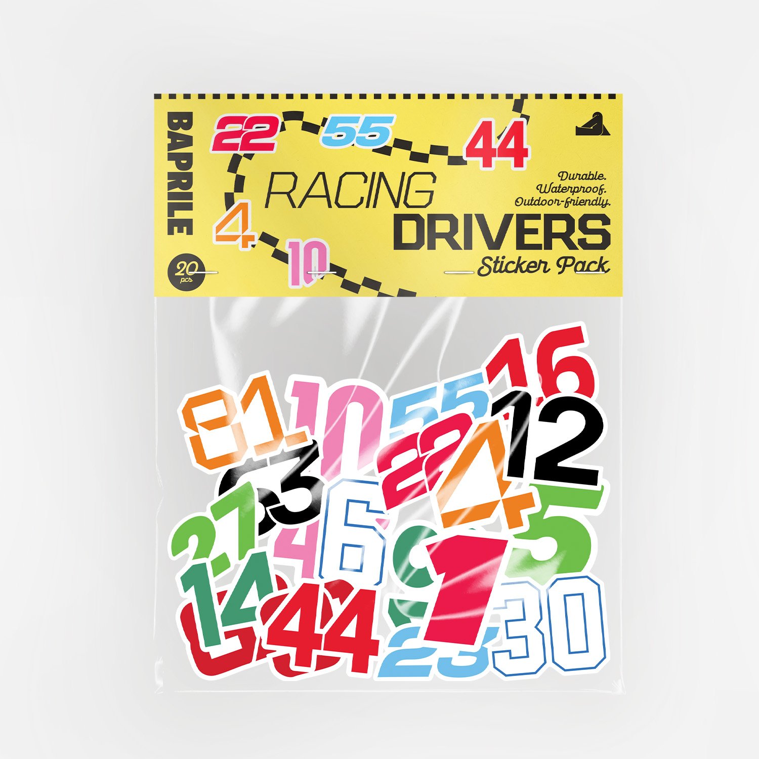 Racing Drivers Yarışçı Numaraları 2025 Sticker Paketi