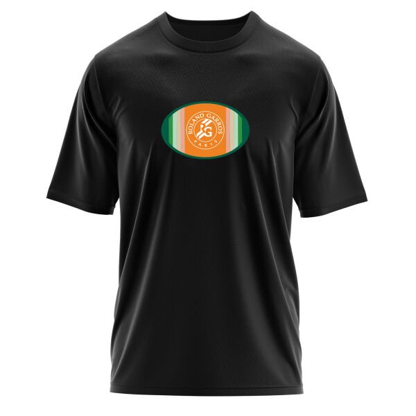Roland Garros Oversize Tişört S - Siyah