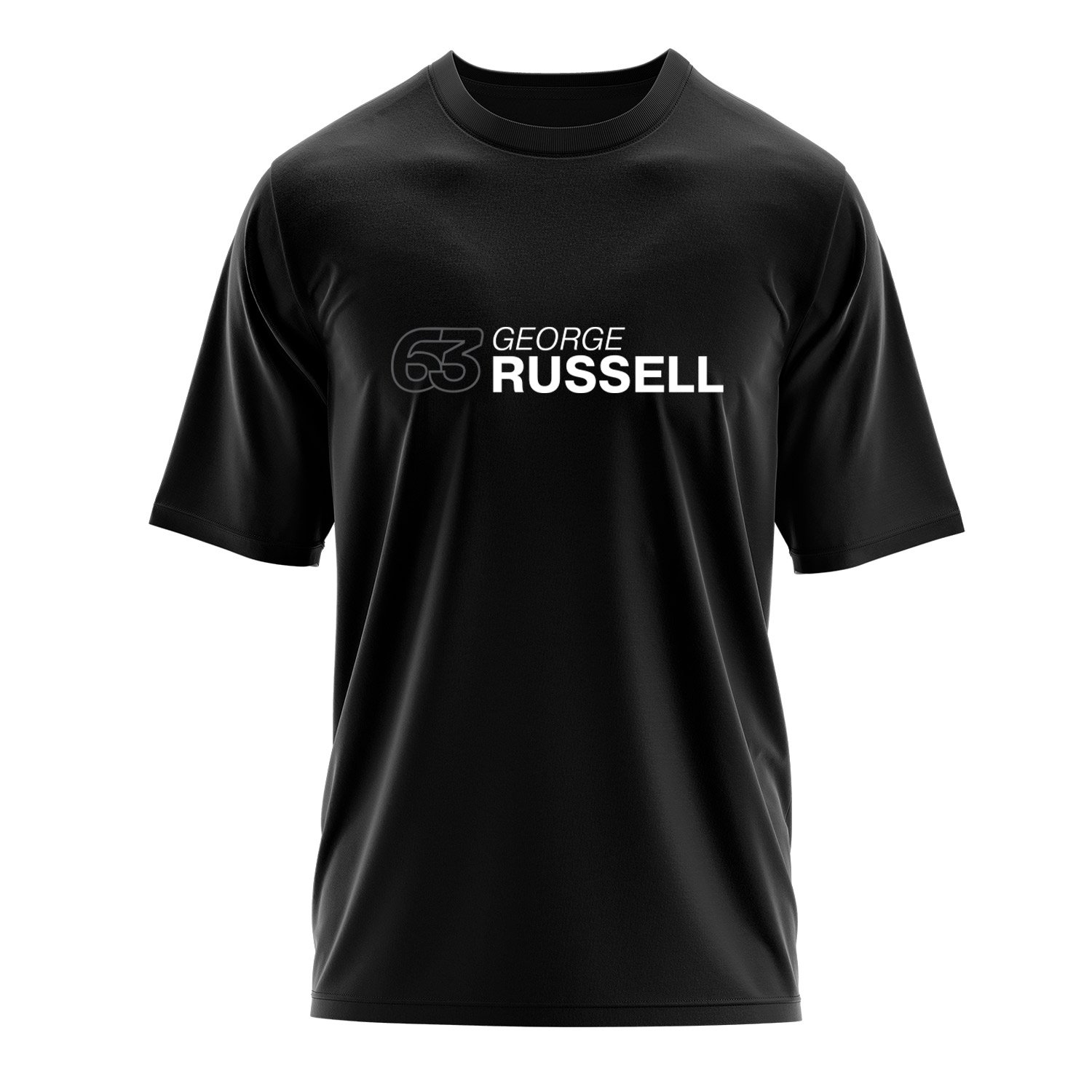 George Russell 63 Oversize Tişört XL - Siyah