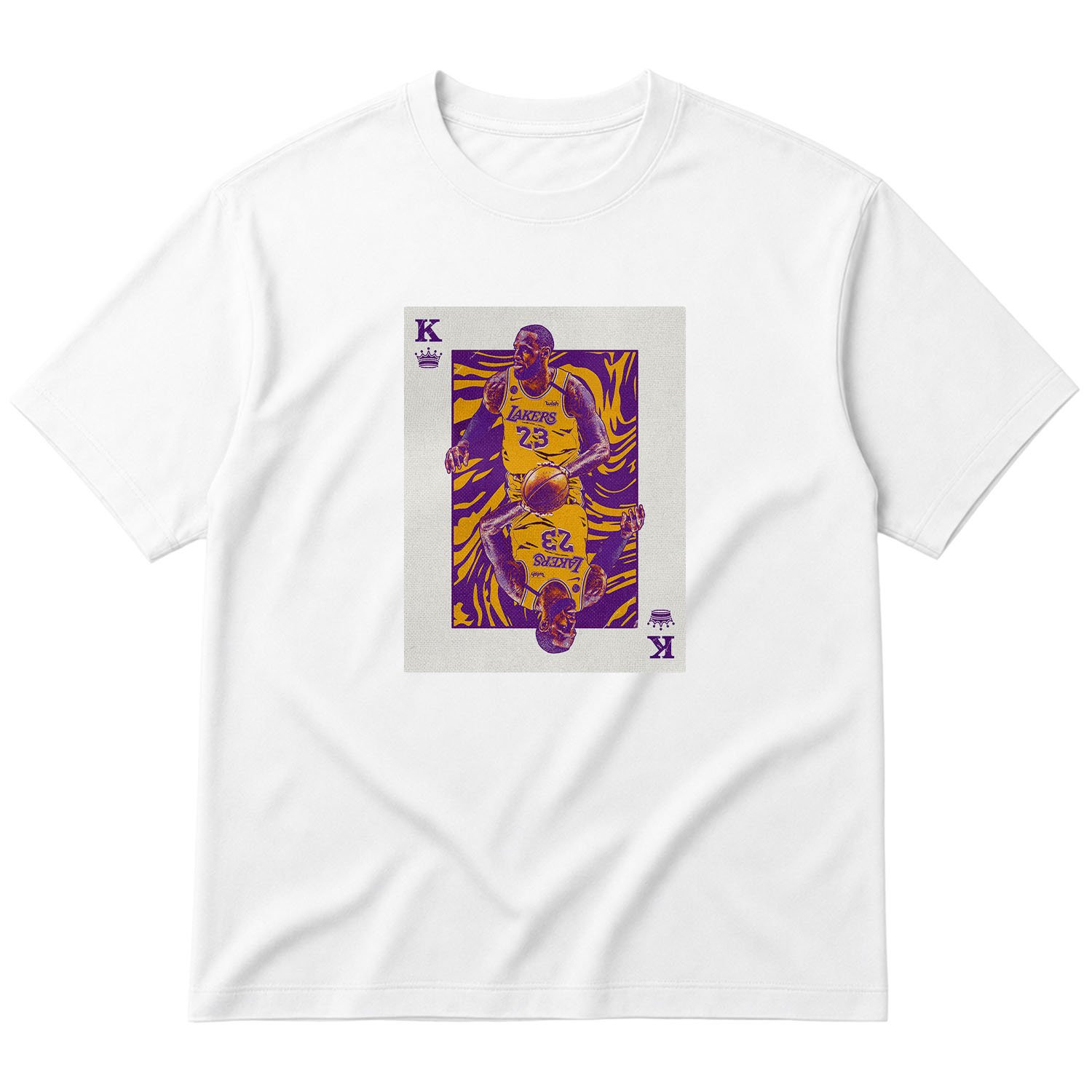 King James Card Oversize Tişört M - Beyaz