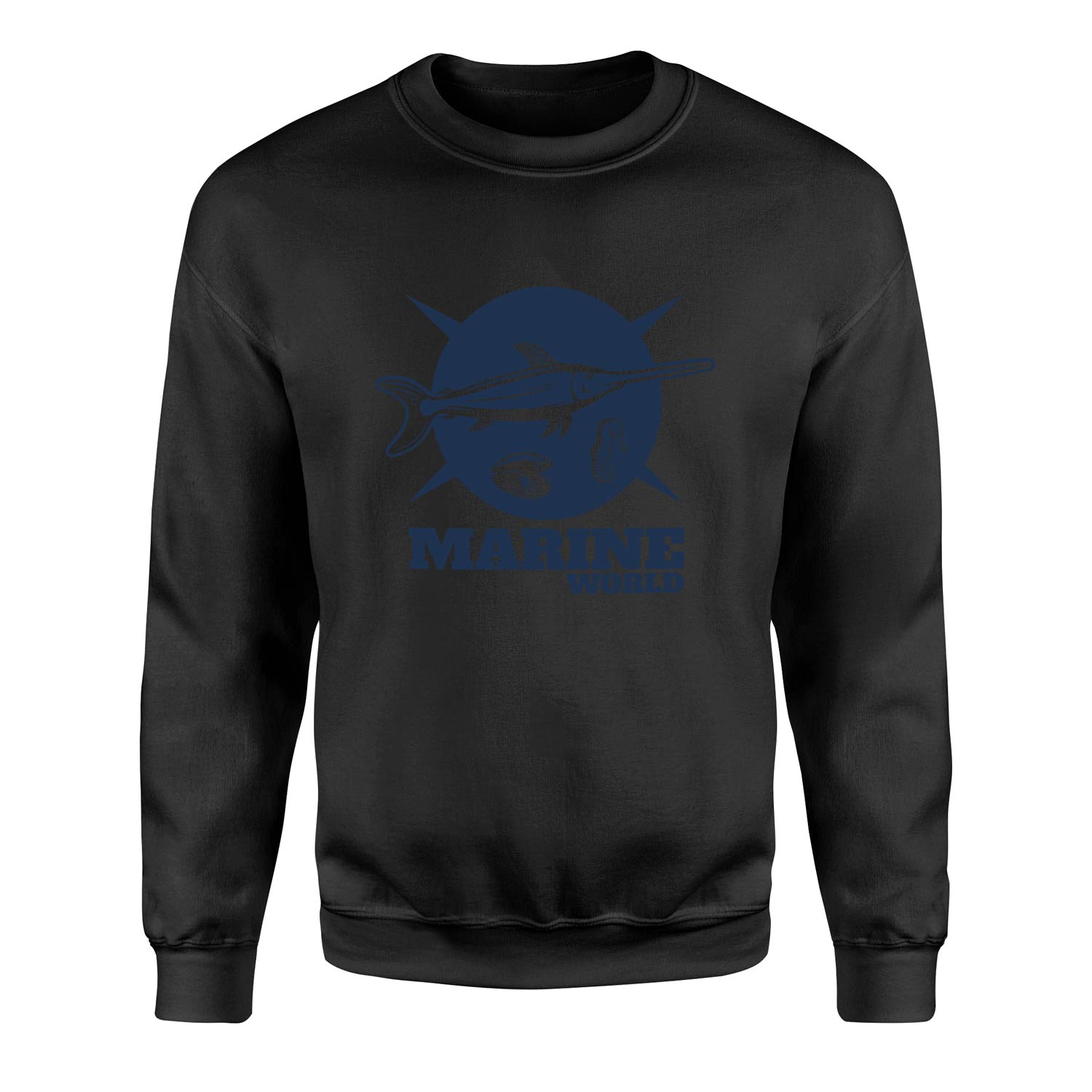 Marine World Denizci Sweatshirt S - Siyah