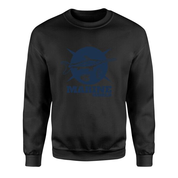 Marine World Denizci Sweatshirt S - Siyah